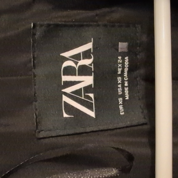 Zara Gray Long Length Pea Coat Business Professional Coat Size XS - Picture 2 of 8